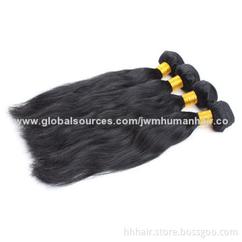10-28-inch Top Quality Natural Color Brazilian Remy Hair Wefts, Various Colors Available